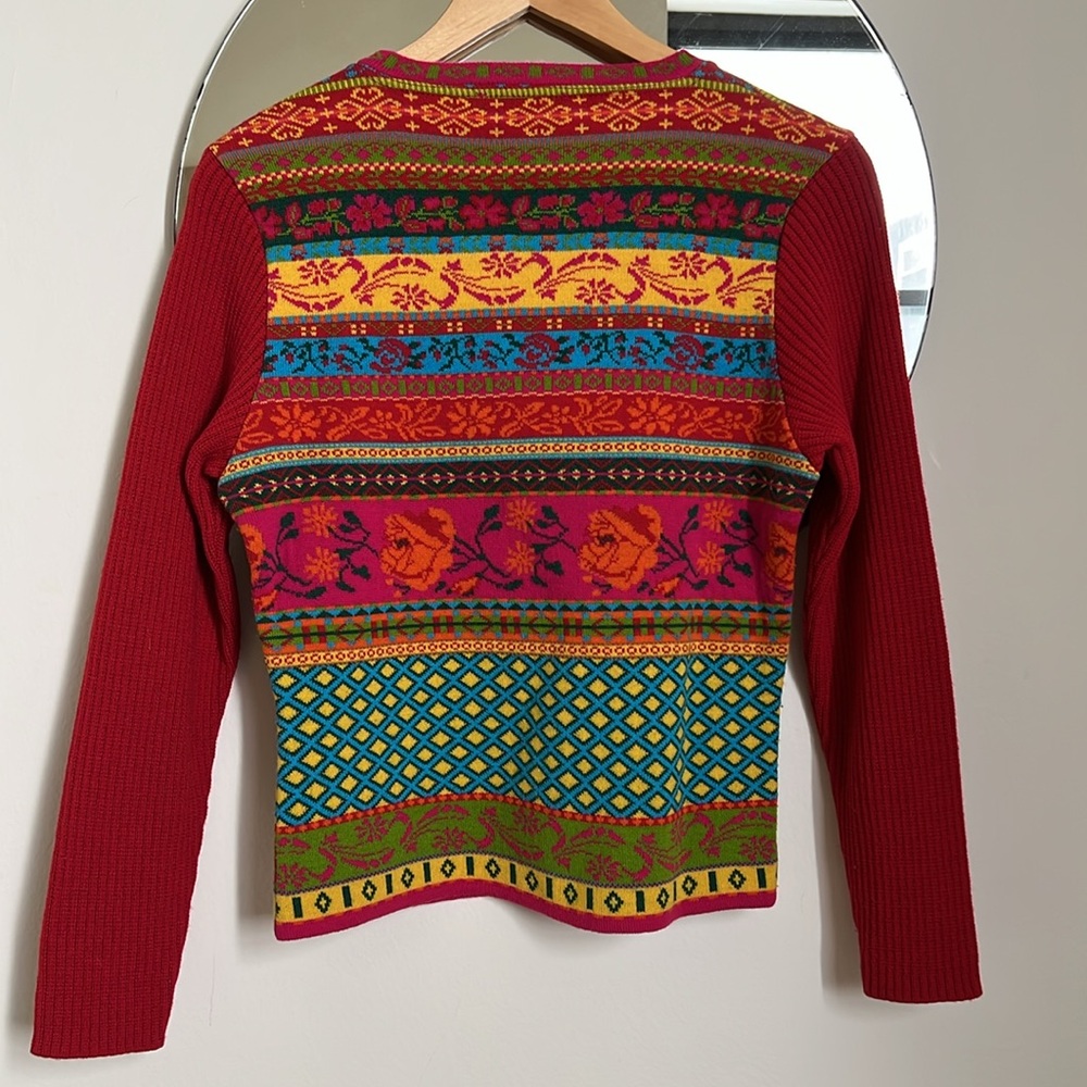 Vintage designer Kenzo Jeans knit sweater made in France Size L - Picture 10 of 16
